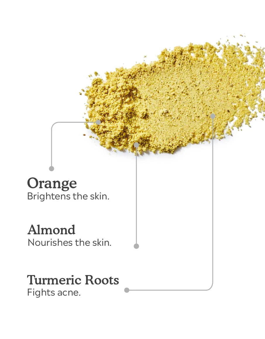 Orange & Almond Face Pack Mini 15g - Image 2