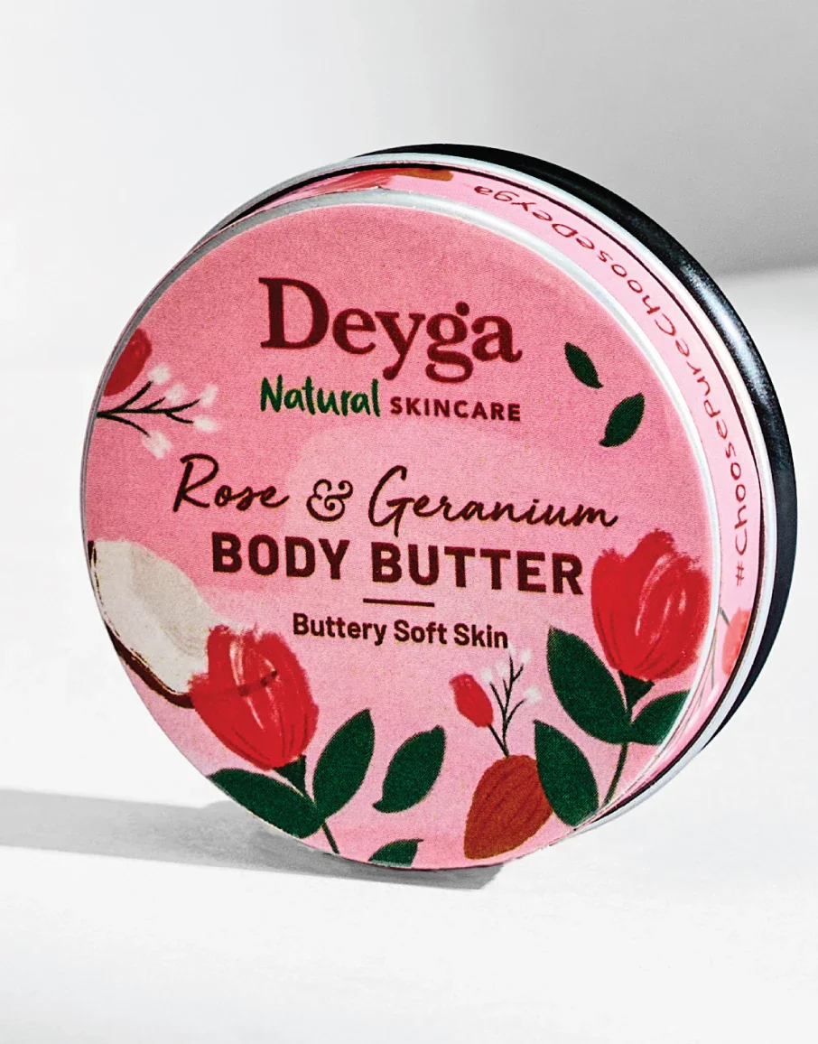 Rose & geranium body butter Mini 10g