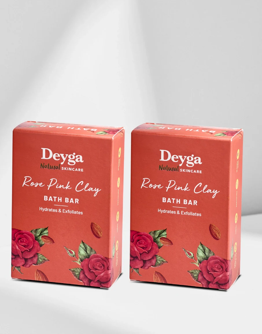 Rose Pink Clay Bath bar - Image 3
