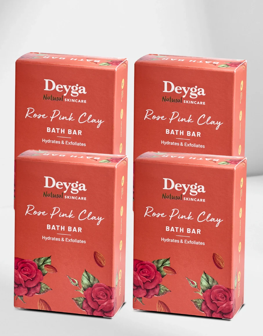 Rose Pink Clay Bath bar - Image 4