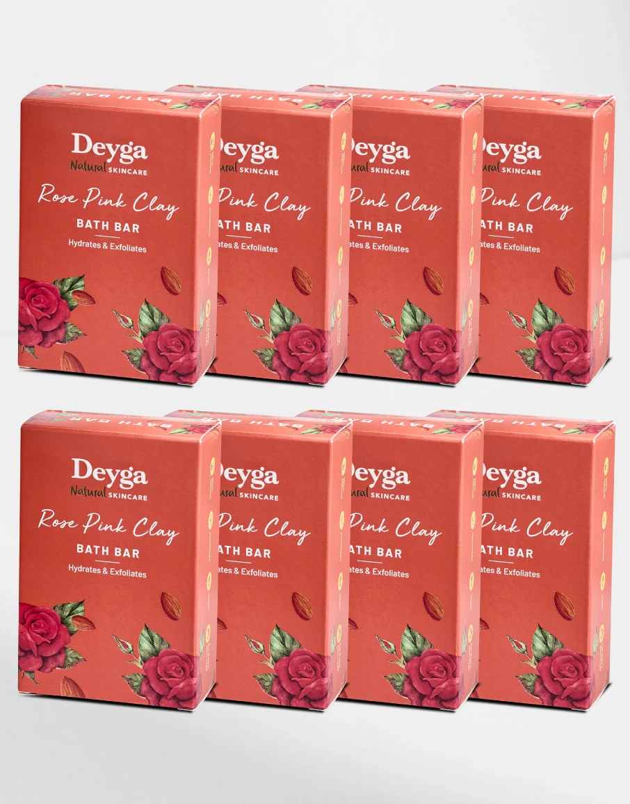Rose Pink Clay Bath bar - Image 5