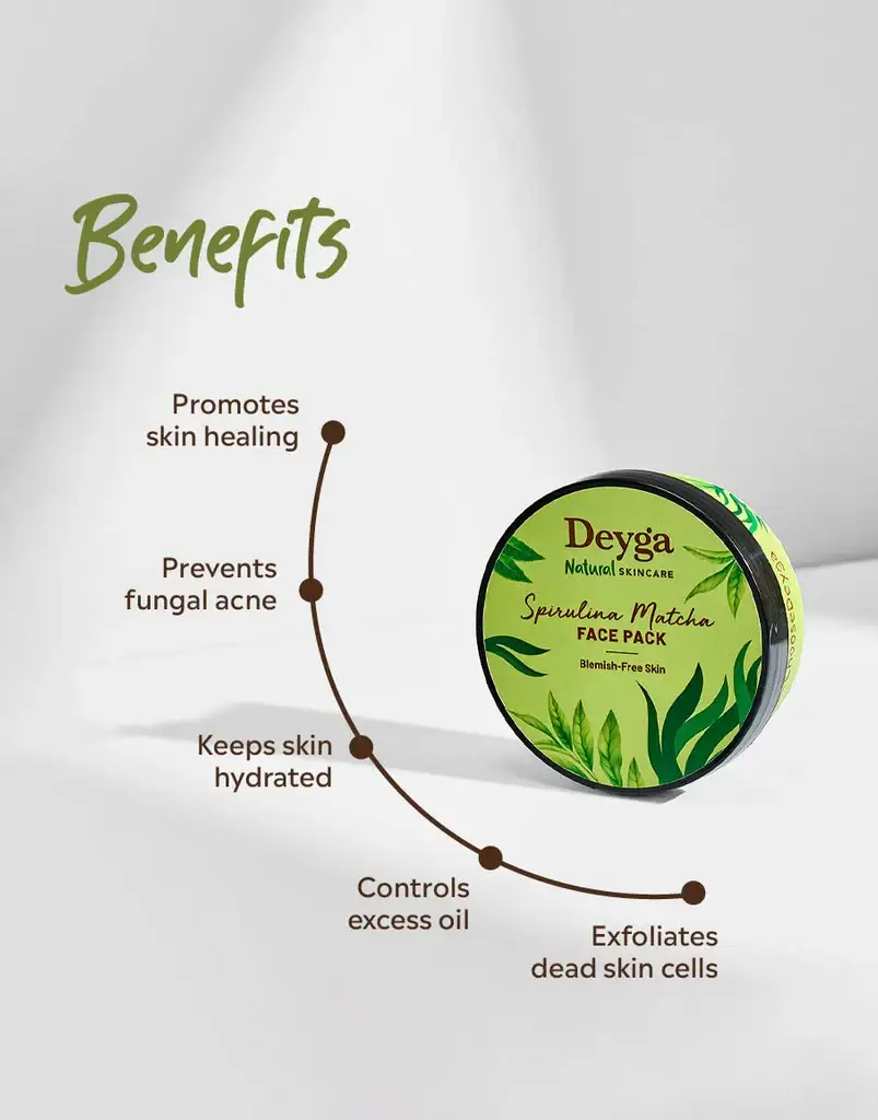 Spirulina Matcha Face Pack - Image 3