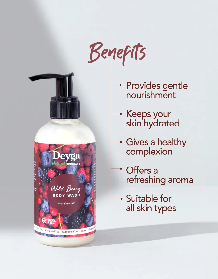 Wild Berry Body Wash - 220ml - Image 4