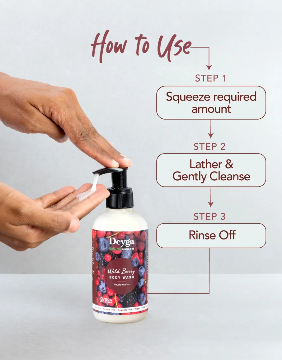 Wild Berry Body Wash - 220ml - Image 5