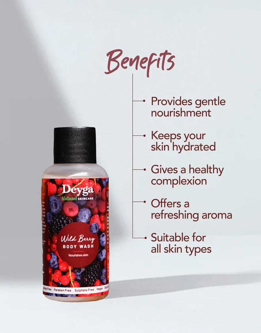 Wild Berry Body Wash - 50ml - Image 4